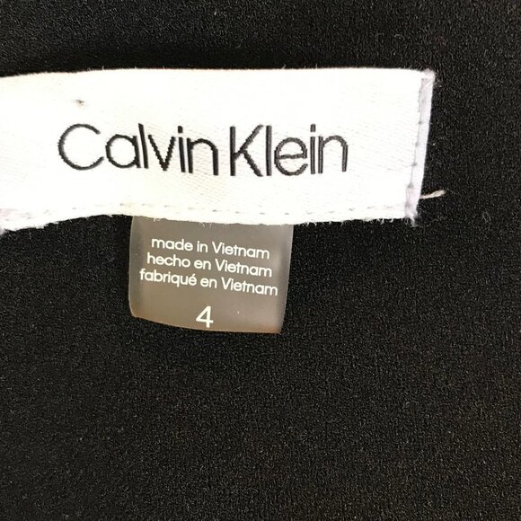 Calvin Klein Black Sleeveless Jumpsuit With Cut Outs & Front Pockets Size 4 - Picture 8 of 9